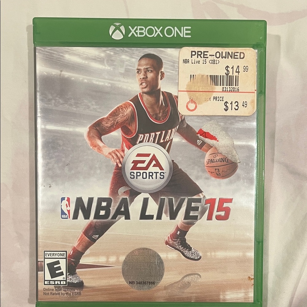 XBOX ONE NBA LIVE 15 game disc in original box.